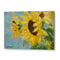Bright Yellow Sunflowers Floral Wall Art For Living Room