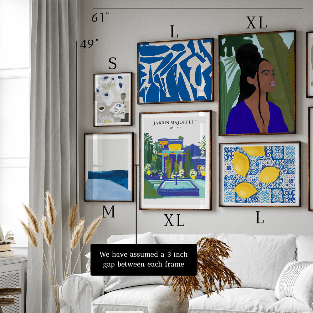 Blue Horizon Gallery Wall Set of 6