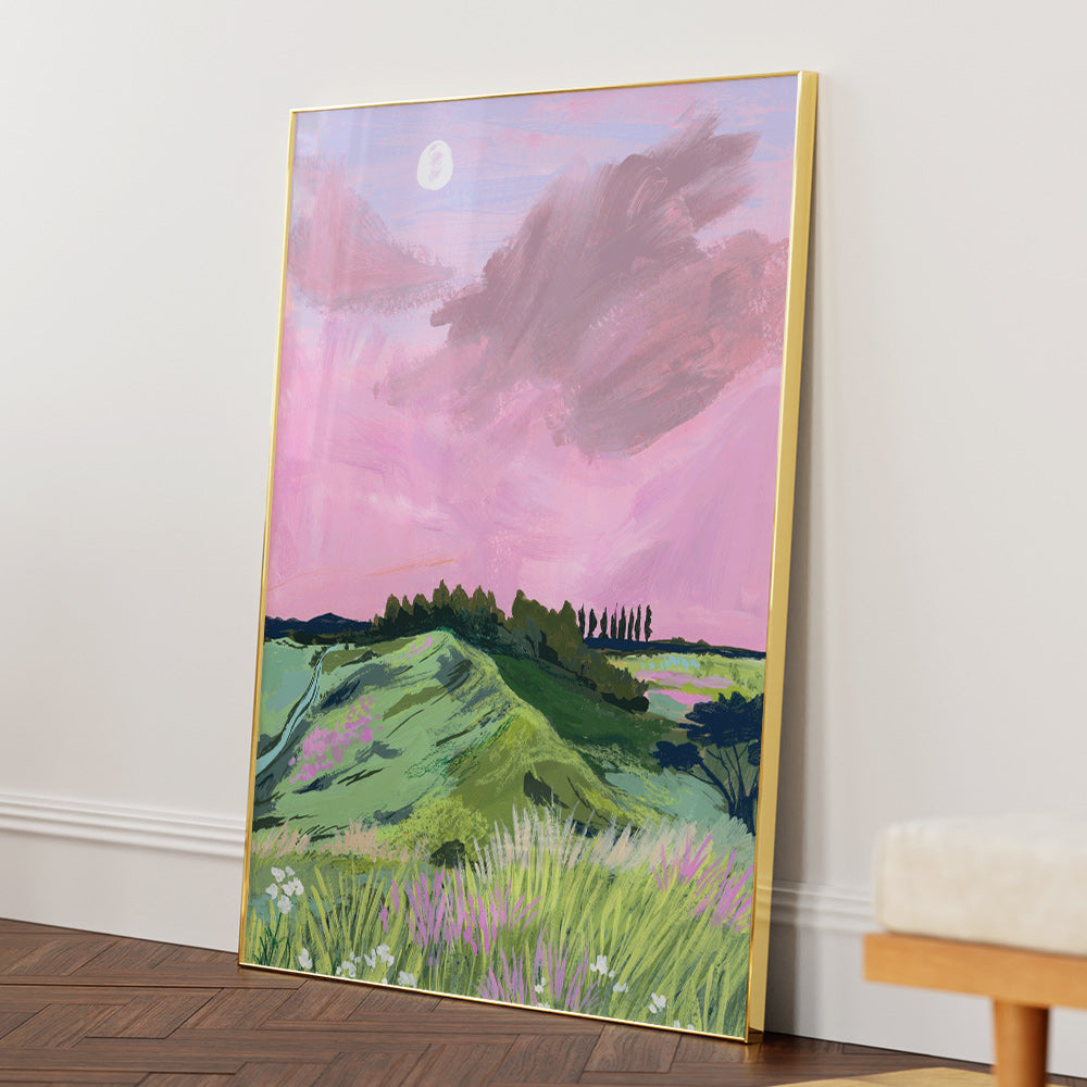 Morning Calm - Dreamy Landscape Wall Art Poster - XS / Matte Paper / Rolled Art - Nook At You