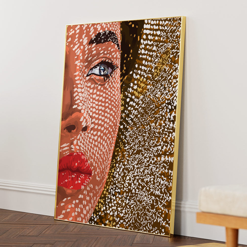 Under the Jute Hat, Bohemian Woman Fashion Painting - XS / Matte Paper / Rolled Art - Nook At You