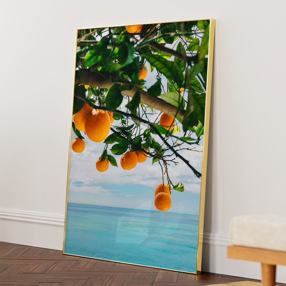 Ocean Citrus Bliss Aesthetic Wall Art - XS / Matte Paper / Rolled Art - Nook At You