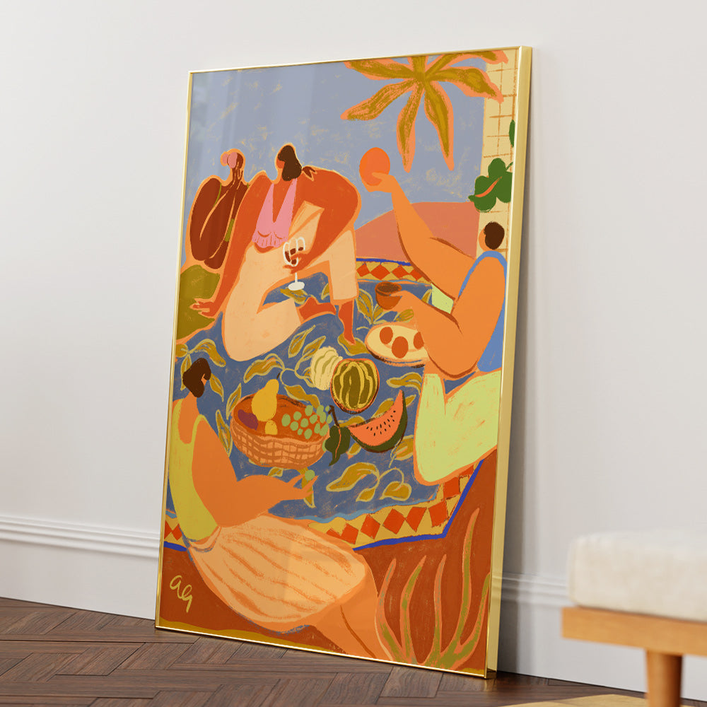 Summer Picnic Aesthetic Wall Art - XS / Matte Paper / Rolled Art - Nook At You