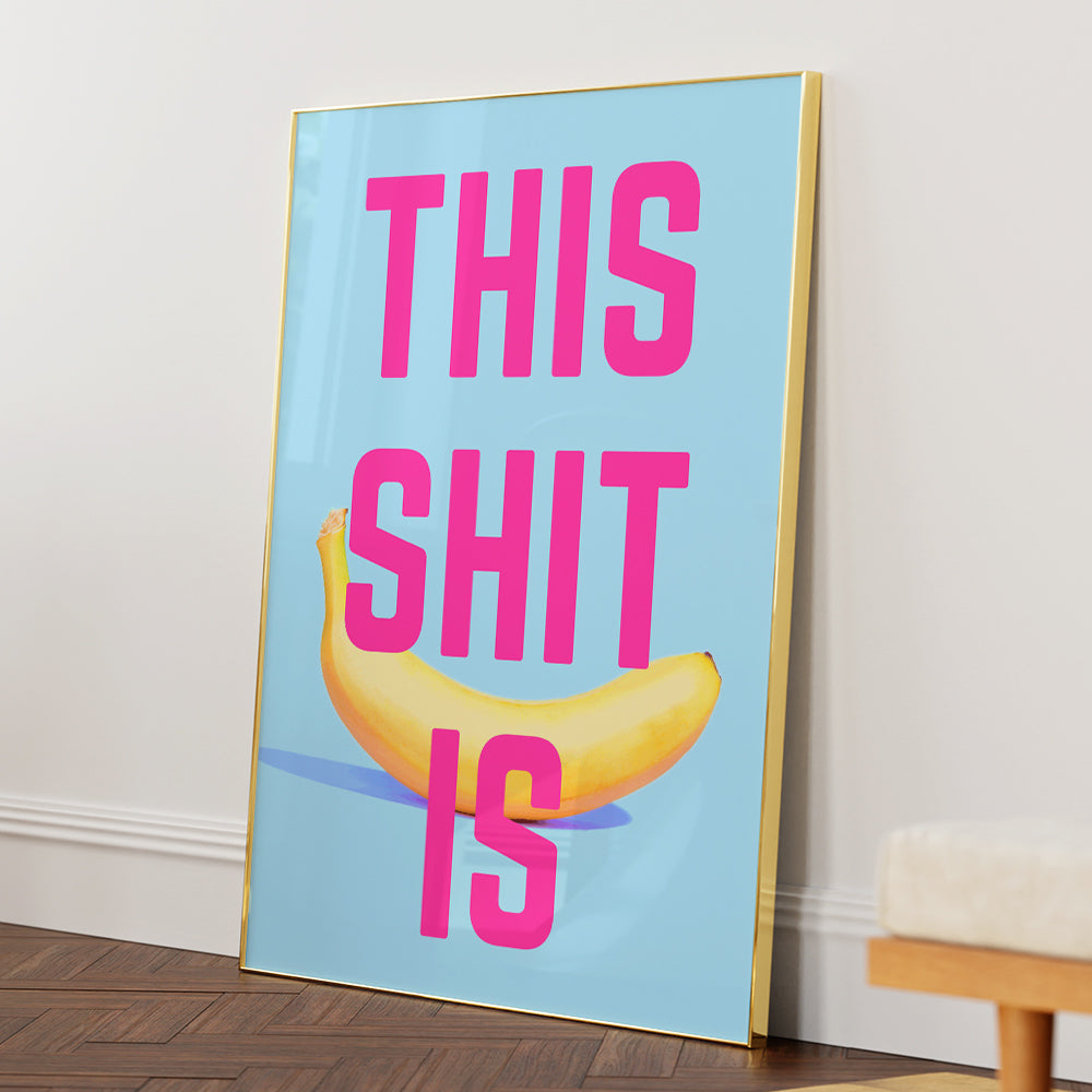 Bold Banana Statement Art Print - XS / Matte Paper / Rolled Art - Nook At You