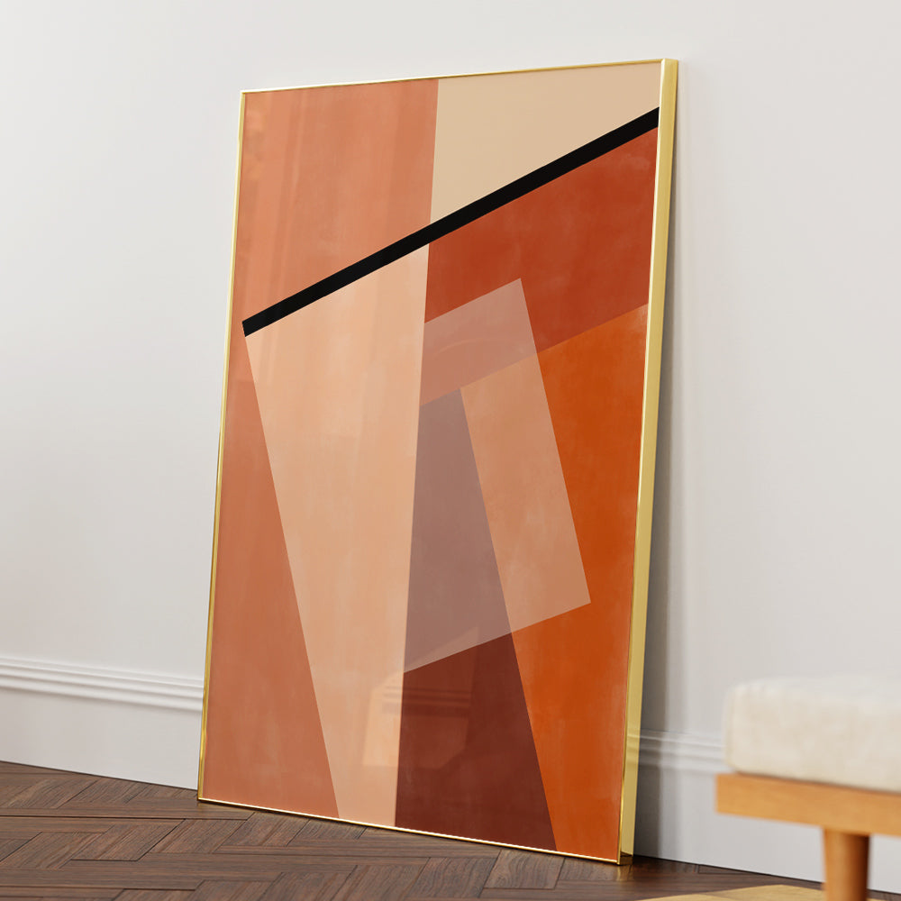 Geometric Shapes Framed Art - XS / Matte Paper / Rolled Art - Nook At You