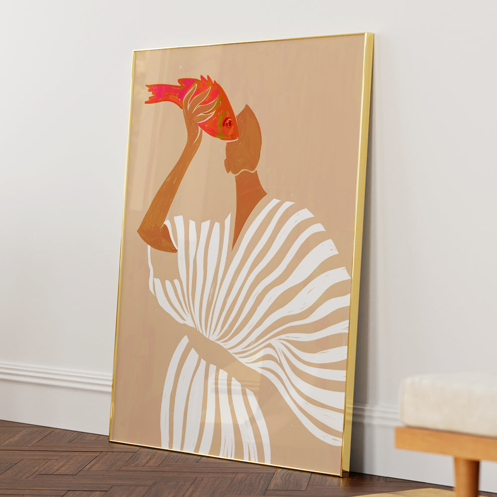 Fish Eye Paradox Boho Wall Art - XS / Matte Paper / Rolled Art - Nook At You