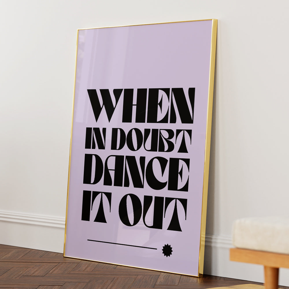 Dance Away Doubts Wall Art Poster - XS / Matte Paper / Rolled Art - Nook At You