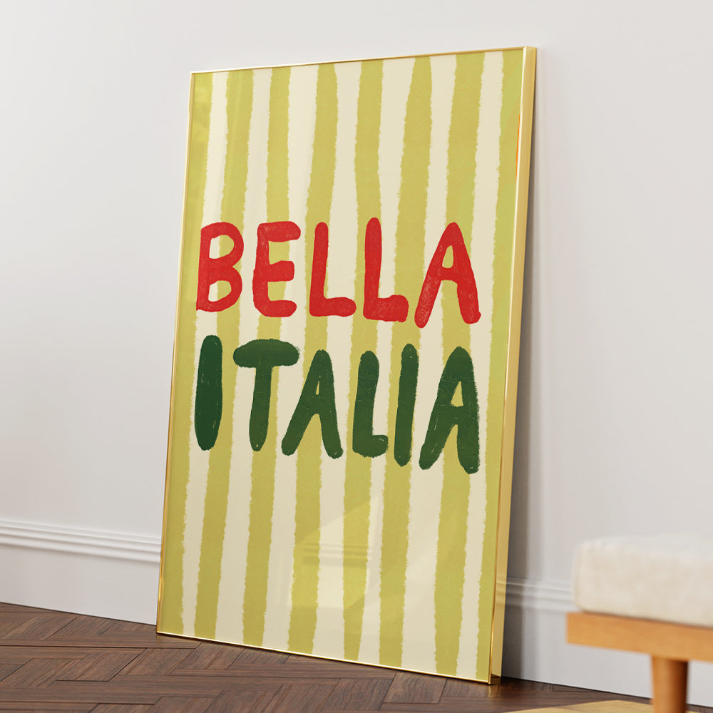 Bella Italia Aesthetic Quote Wall Art - XS / Matte Paper / Rolled Art - Nook At You
