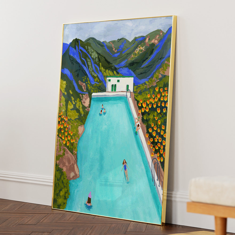 Hotsprings Canvas Print - XS / Matte Paper / Rolled Art - Nook At You