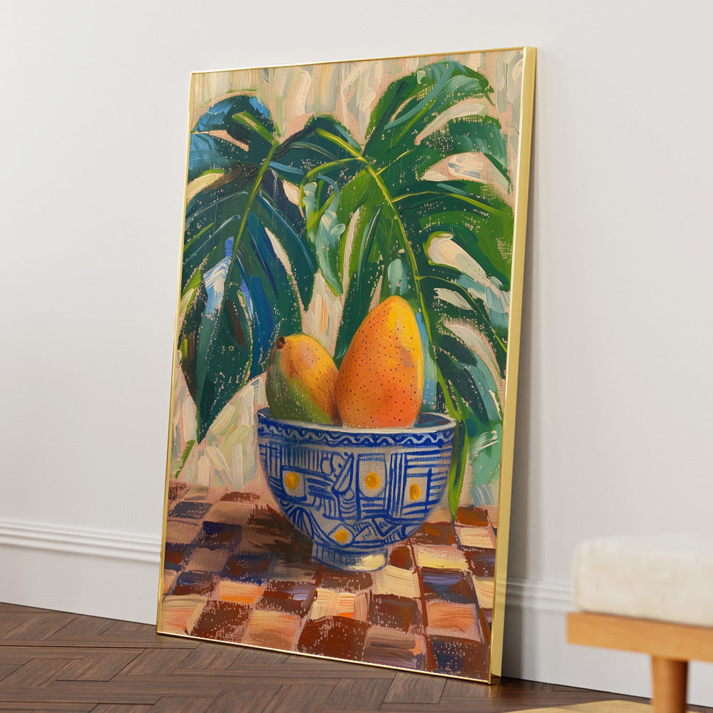 Checkmate Botanical Wall Art - XS / Matte Paper / Rolled Art - Nook At You