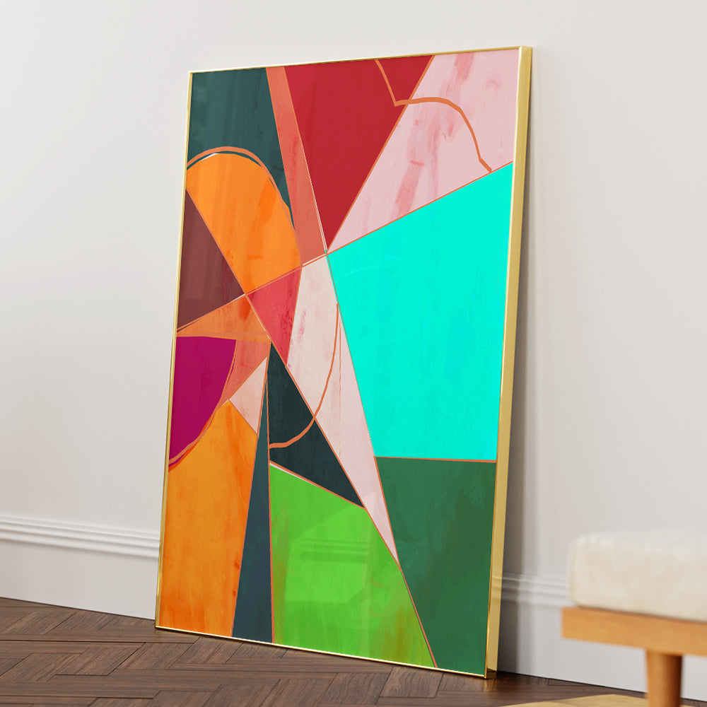 Prism Abstract Canvas Print - XS / Matte Paper / Rolled Art - Nook At You