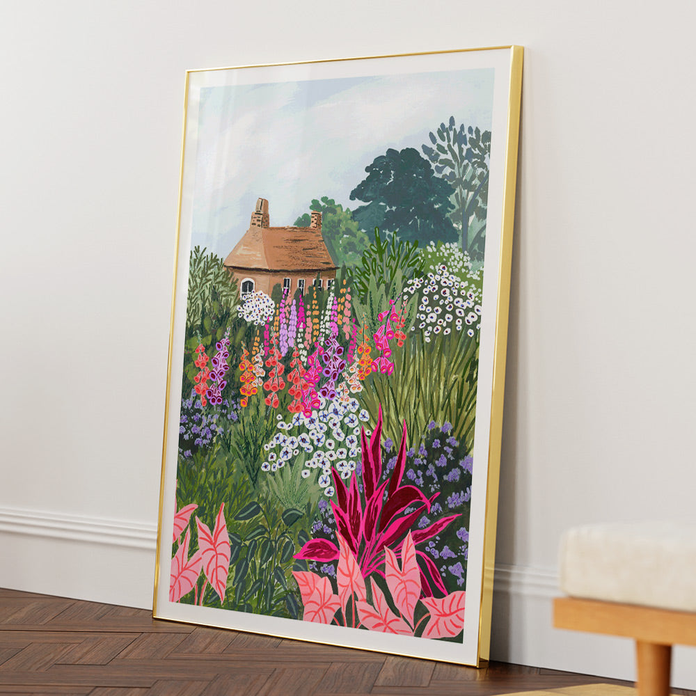 Lush Garden Landscape Wall Art - 5XL / Canvas / Rolled Art - Nook At You