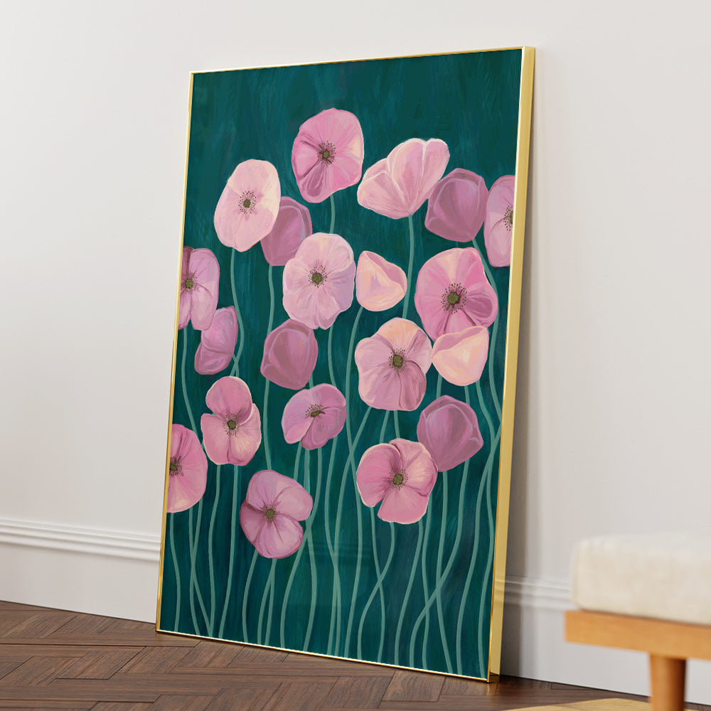 Whimsical Blossoms Wall Art Poster - XS / Matte Paper / Rolled Art - Nook At You