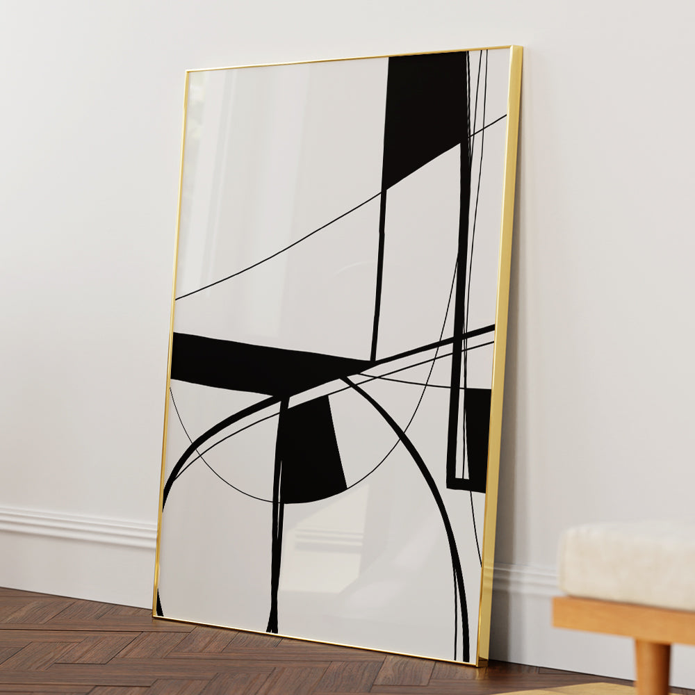 Crossed Paths II Abstract Wall Art - XS / Matte Paper / Rolled Art - Nook At You