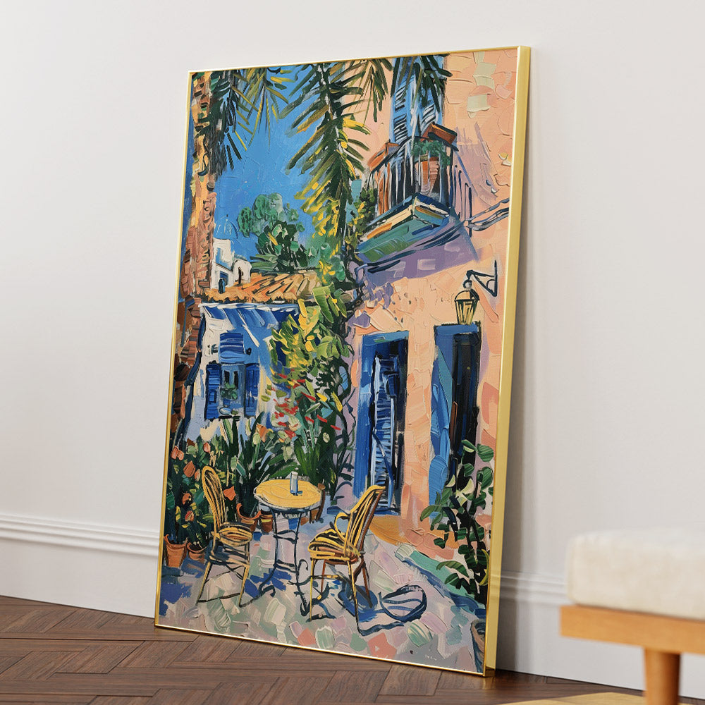 Courtyard Landscape Art Prints - XS / Matte Paper / Rolled Art - Nook At You