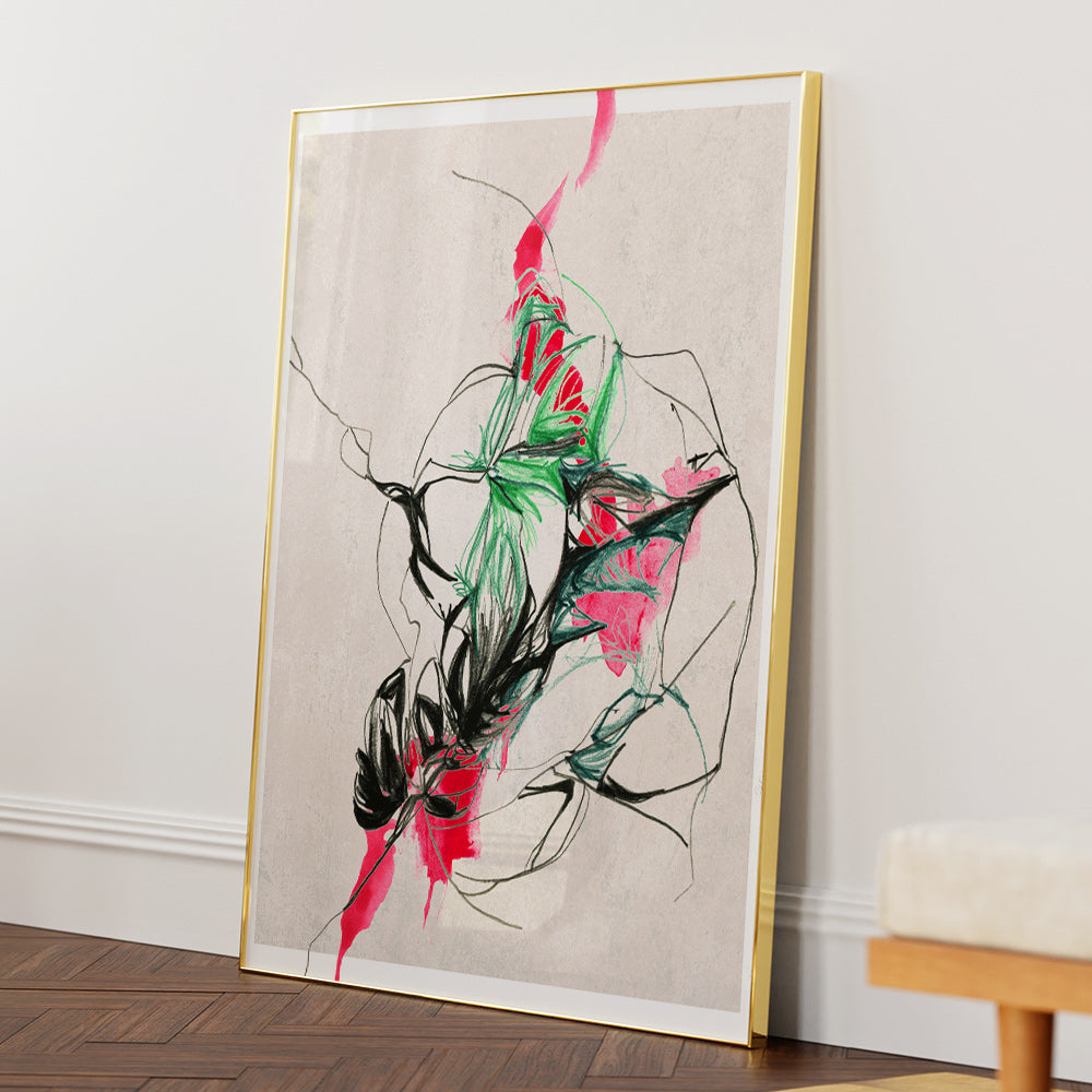 Mystic Petals Dance Wall Art Poster - XS / Matte Paper / Rolled Art - Nook At You