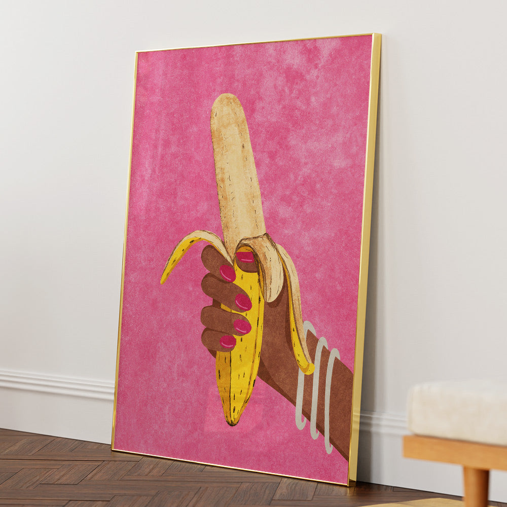 Banana Wall Art for Dining Room - XS / Matte Paper / Rolled Art - Nook At You