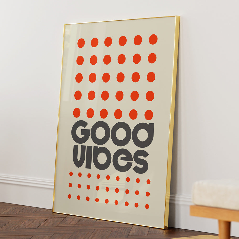 Good Vibes Boho Wall Art - XS / Matte Paper / Rolled Art - Nook At You