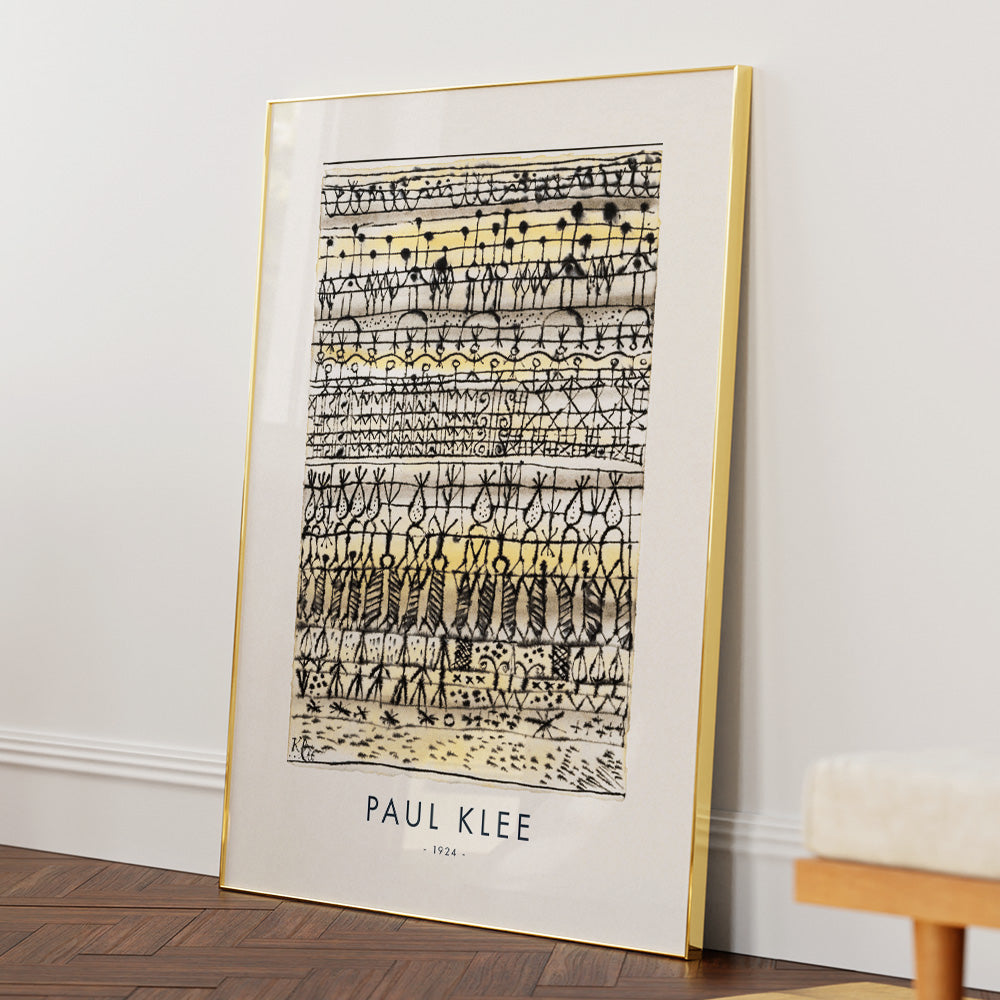 Paul Klee - Abstract Stripes Exhibition Poster - XS / Matte Paper / Rolled Art - Nook At You