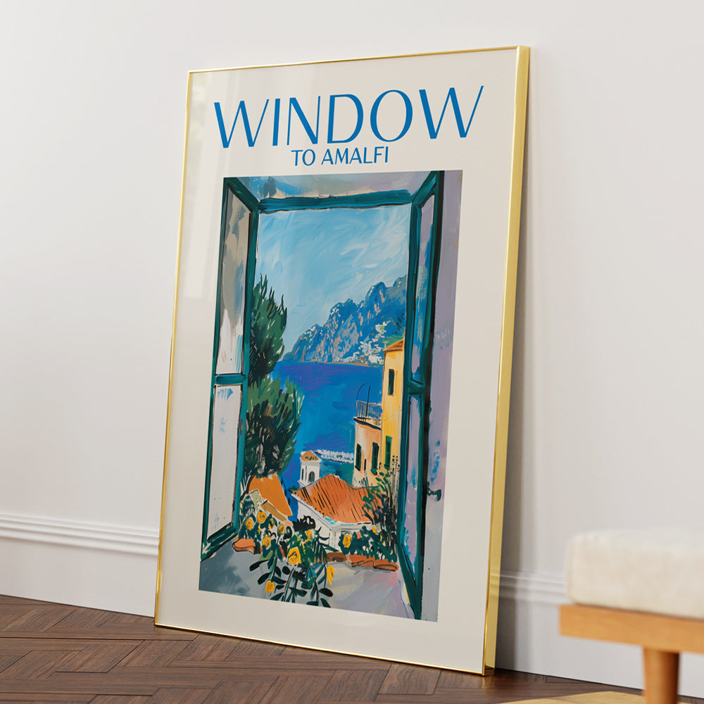 Window to Amalfi Art Print - XS / Matte Paper / Rolled Art - Nook At You