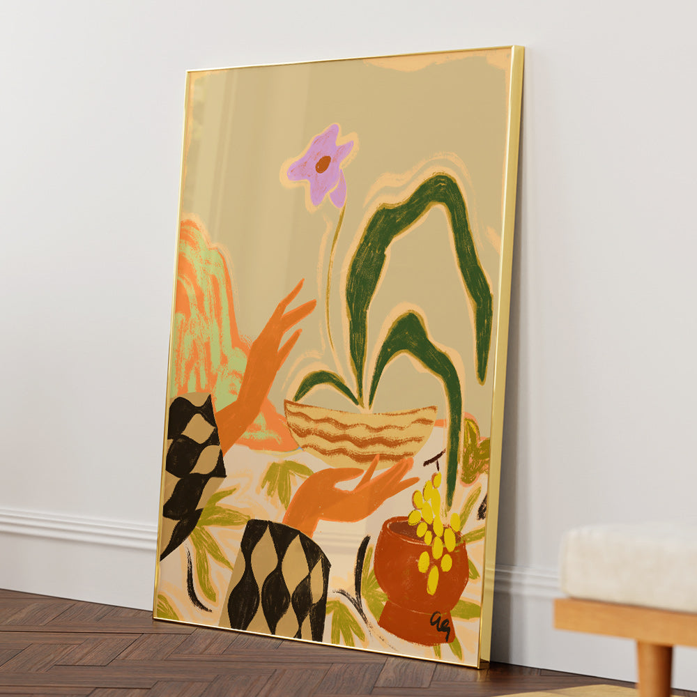Serene Offering Boho Art - 5XL / Canvas / Rolled Art - Nook At You