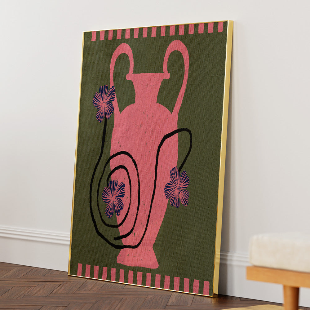 Out of Vase Canvas Painting - XS / Matte Paper / Rolled Art - Nook At You