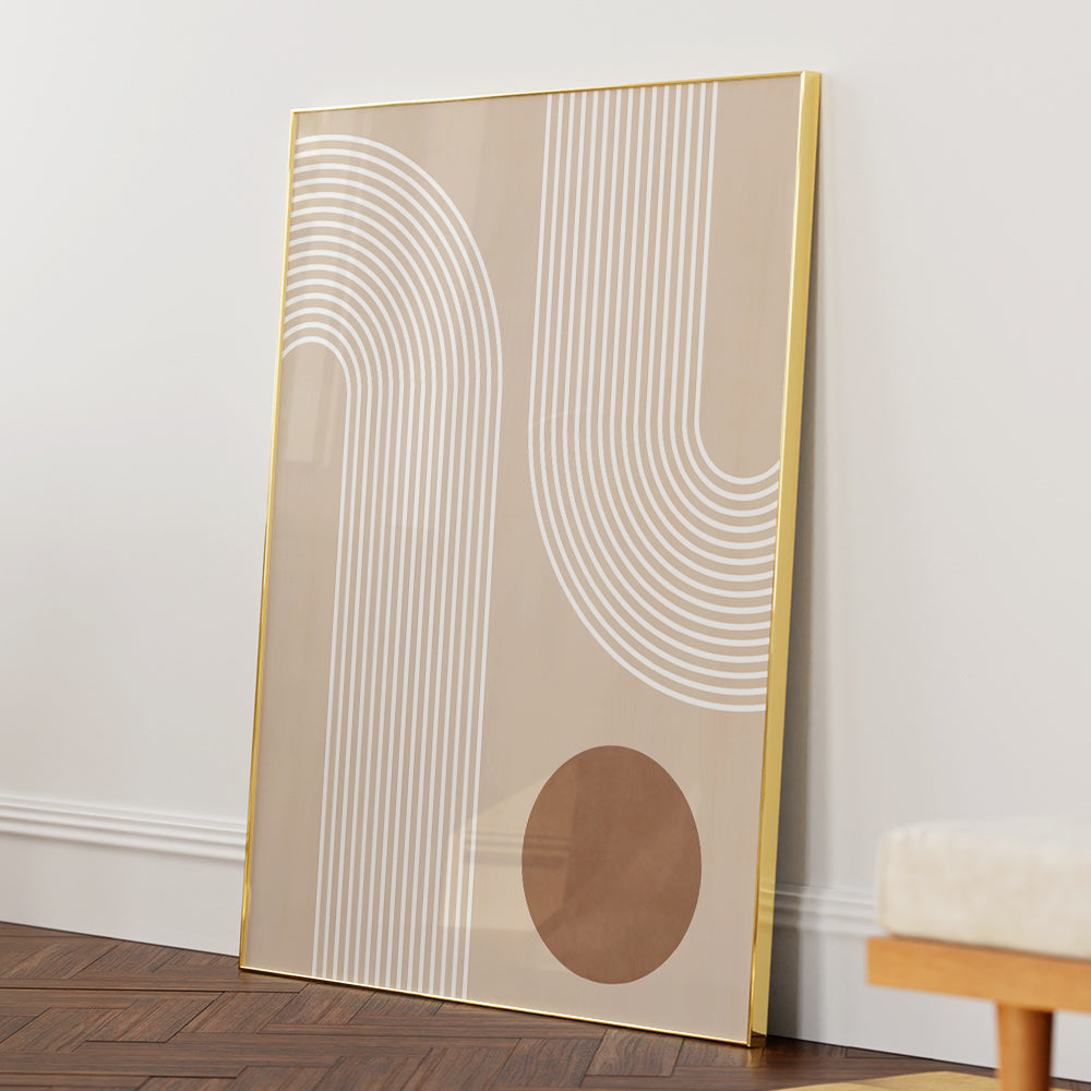 Beige Arc Wall Art Print - XS / Matte Paper / Rolled Art - Nook At You