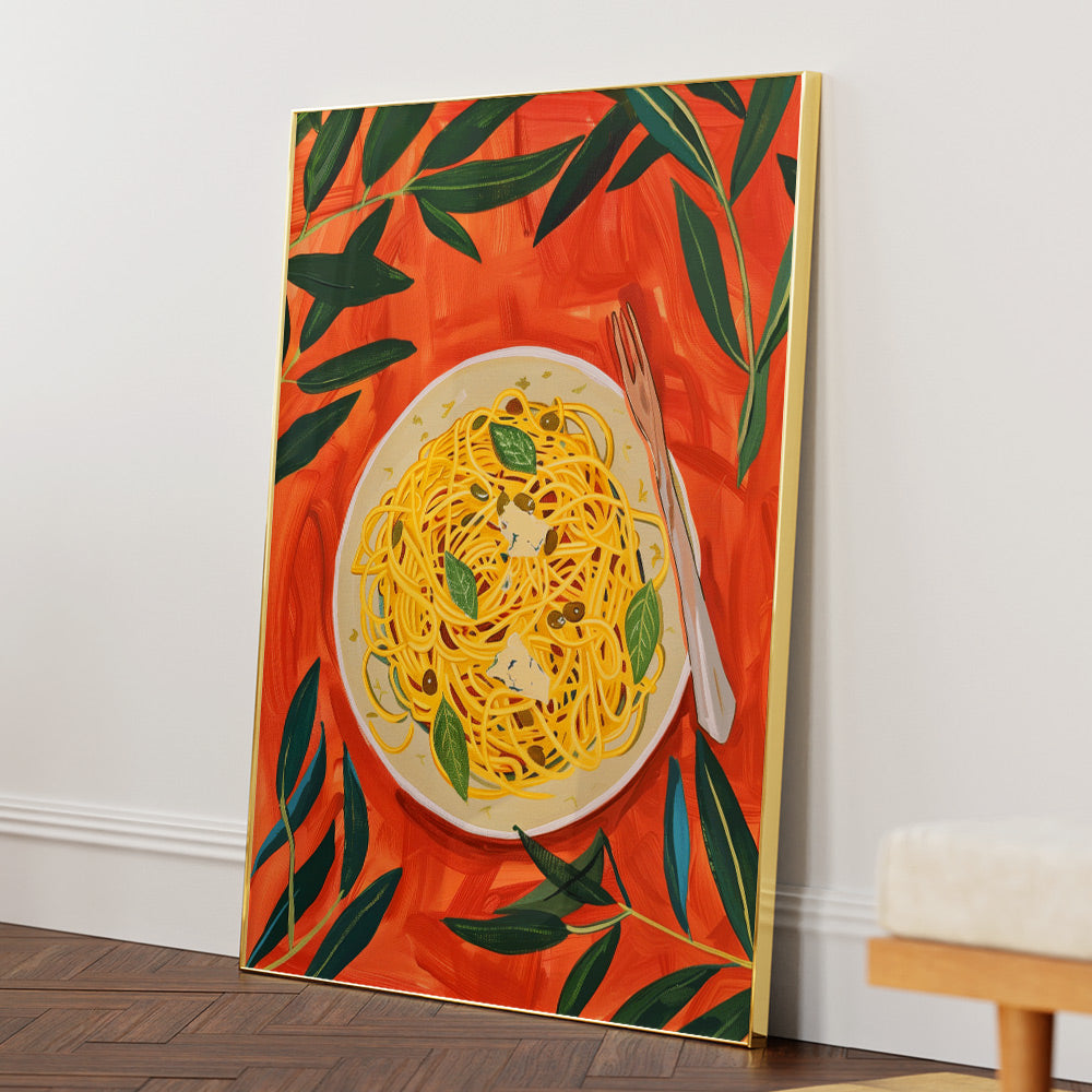 Al Dente Spaghetti Wall Art Poster - 5XL / Canvas / Rolled Art - Nook At You