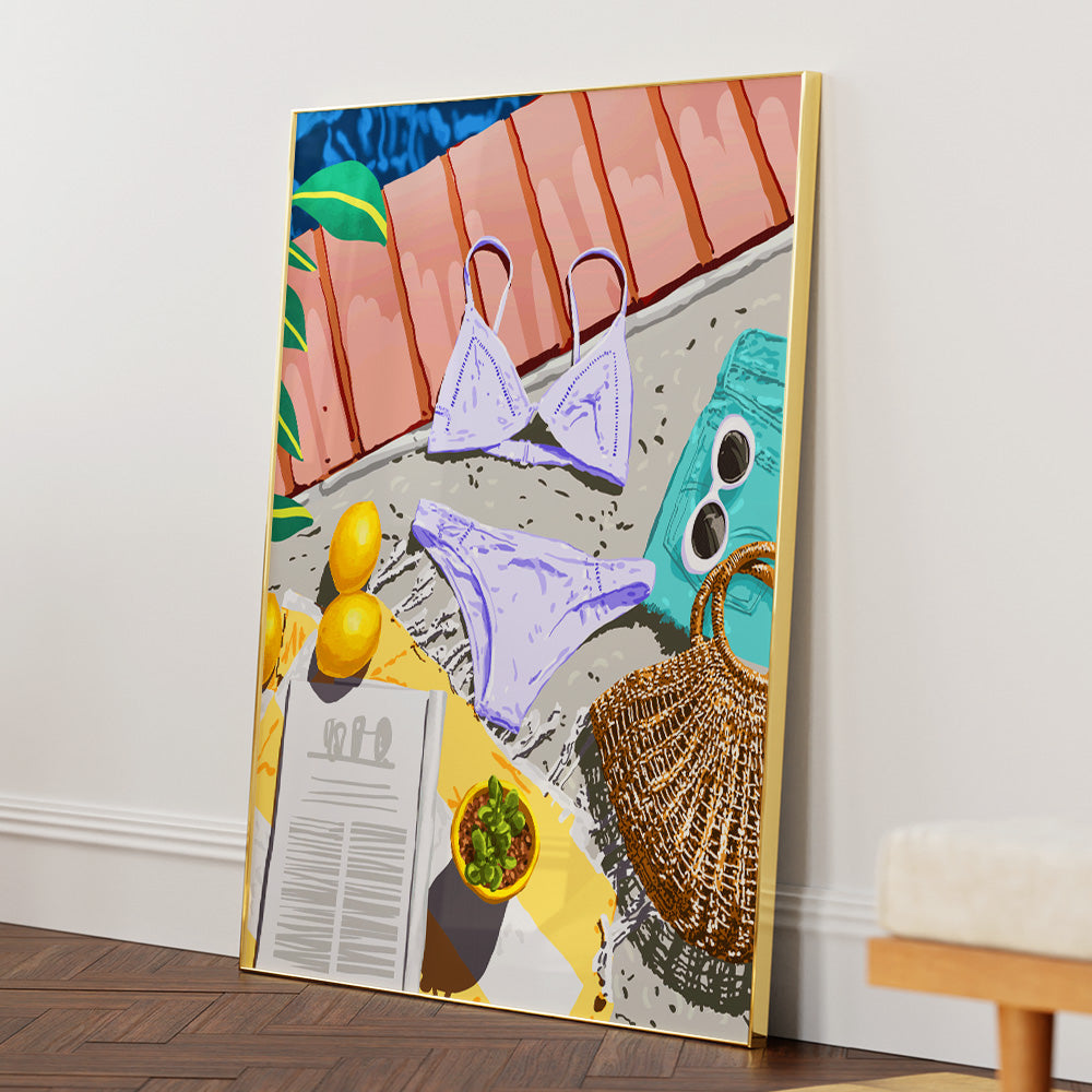 Summer On My Mind Bedroom Wall Art - XS / Matte Paper / Rolled Art - Nook At You