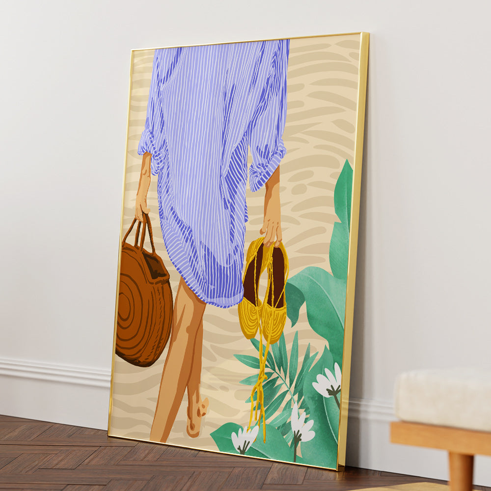 I Followed My Heart & It Led Me To the Beach Boho Artwork - XS / Matte Paper / Rolled Art - Nook At You