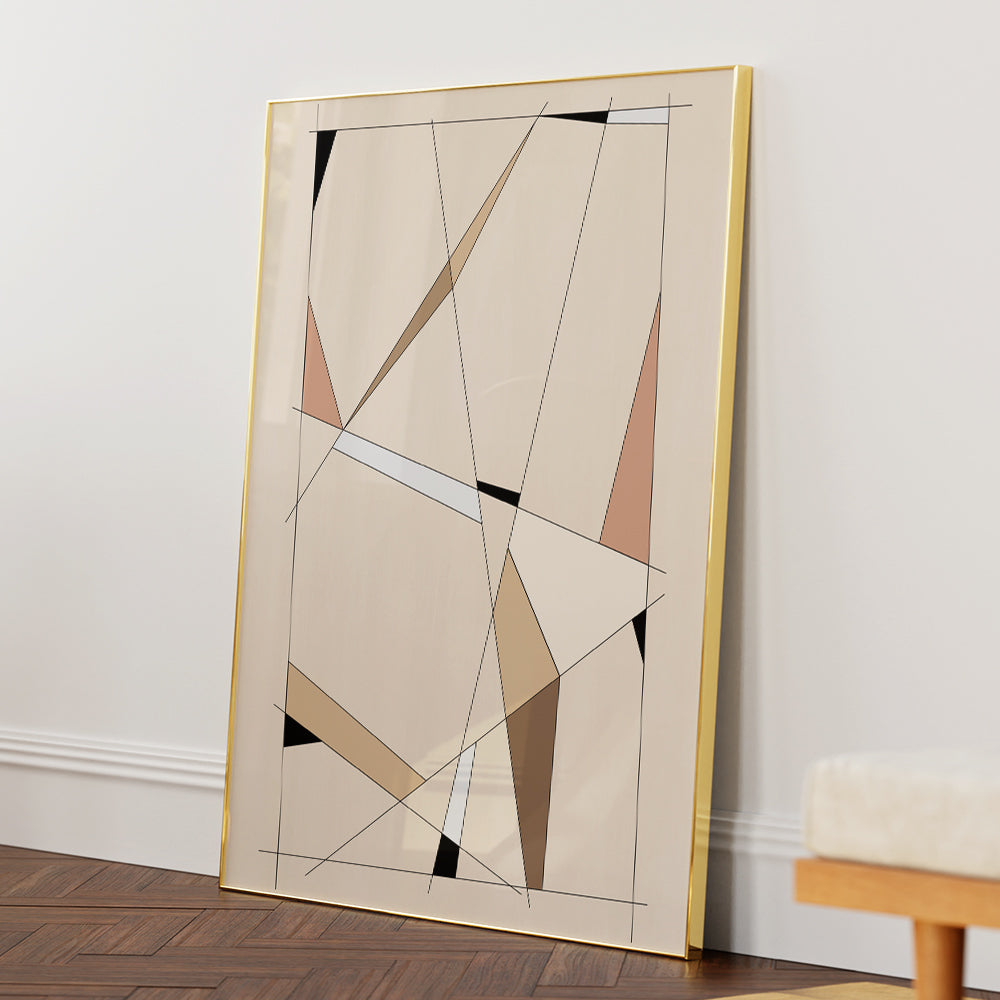 Terra Tones – Modern Canvas Painting - XS / Matte Paper / Rolled Art - Nook At You