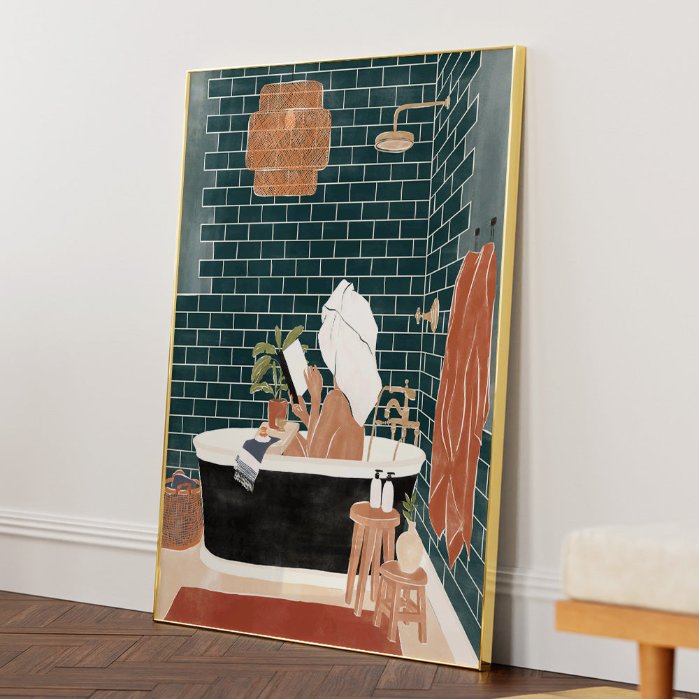 Bathtub Bliss Framed Art Prints - XS / Matte Paper / Rolled Art - Nook At You