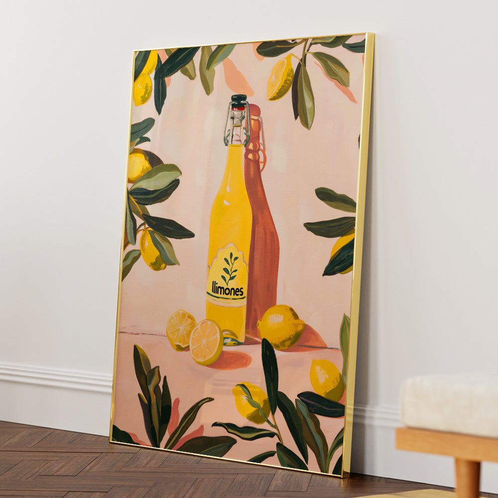The Lemon Postcard Canvas Painting - XS / Matte Paper / Rolled Art - Nook At You