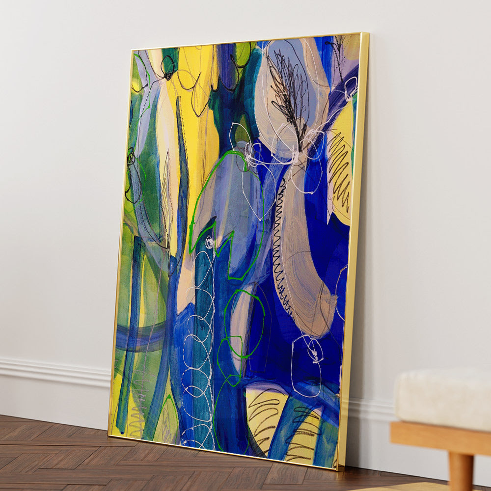 Water Flowers VI  Canvas Painting - XS / Matte Paper / Rolled Art - Nook At You