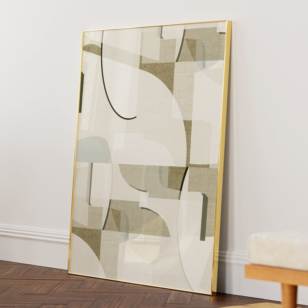 Neutral Curves 2 Bedroom Wall Art - XS / Matte Paper / Rolled Art - Nook At You