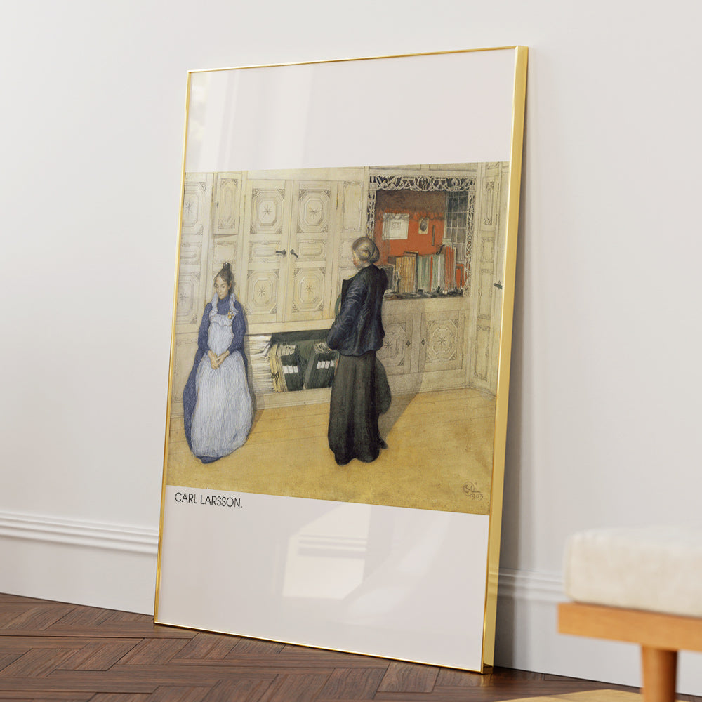 Carl Larsson - Mother and Daughter (1903) Exhibition Poster - XS / Matte Paper / Rolled Art - Nook At You