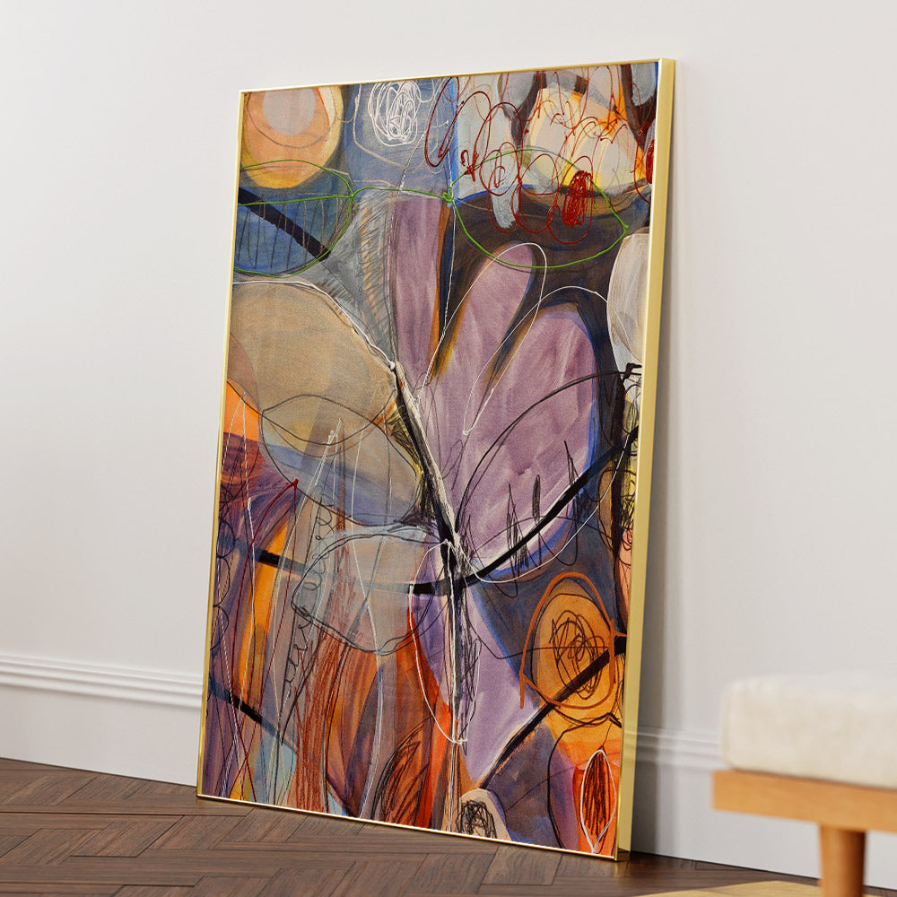 Dear Diary III Abstract Wall Art - XS / Matte Paper / Rolled Art - Nook At You