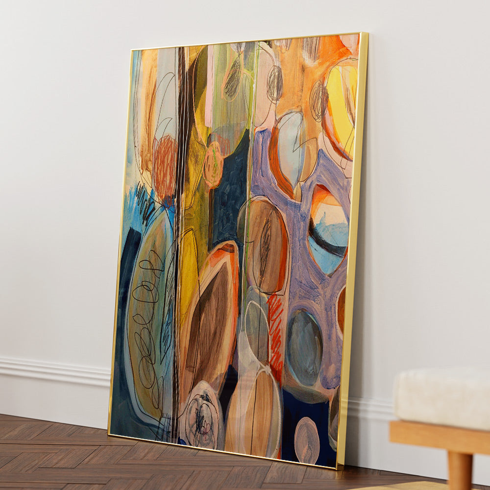 Elements Organisees Canvas Print - XS / Matte Paper / Rolled Art - Nook At You