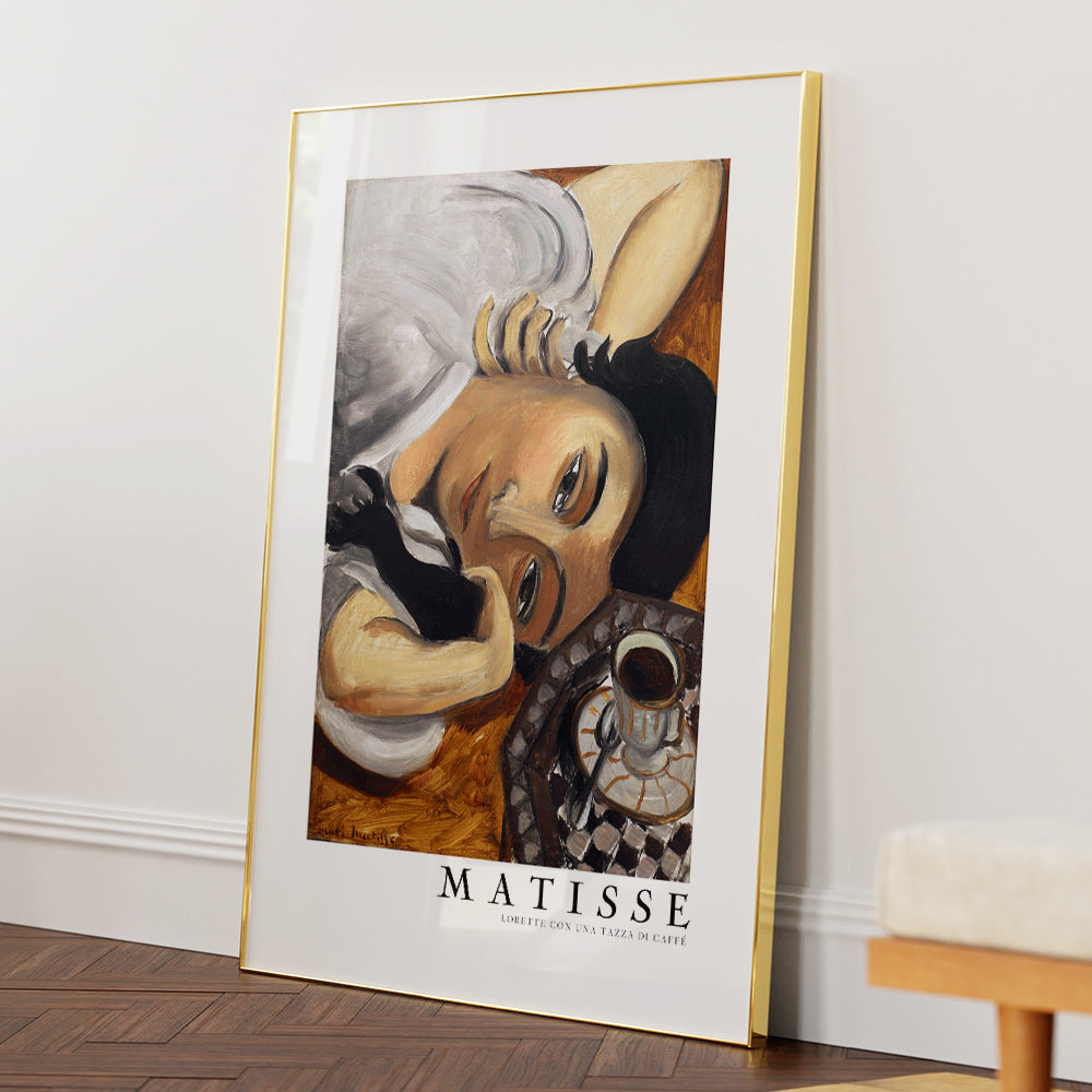 Matisse - Lorette Con Una Tazza Di Caffe (1916) Exhibition Poster - XS / Matte Paper / Rolled Art - Nook At You