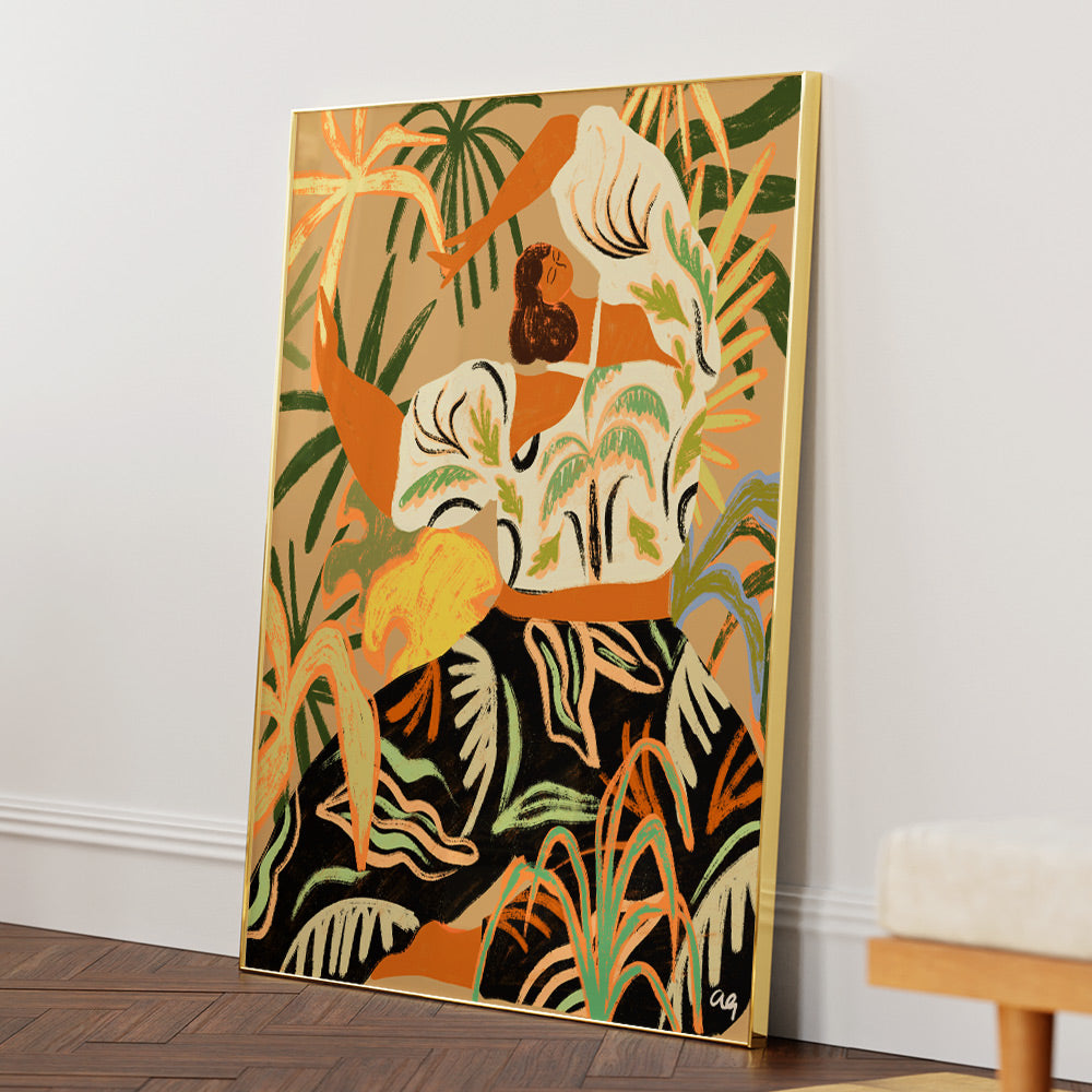 Nature Embrace Boho Artwork - XS / Matte Paper / Rolled Art - Nook At You