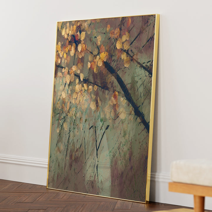 Tomorrow Abstract Art-Gold Metal Frame-Nook At You