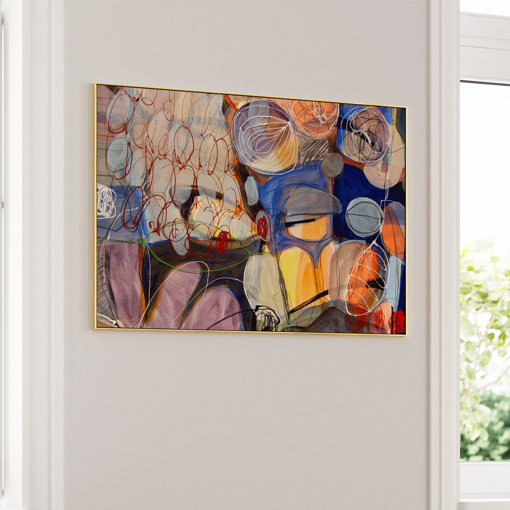 Dear Diary II Abstract Painting - XS / Matte Paper / Rolled Art - Nook At You