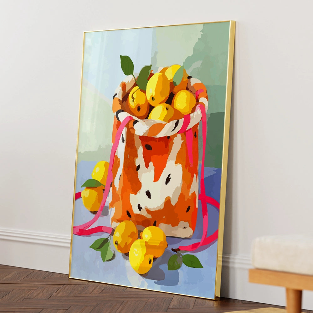 A Bag of Lemons Botanical Wall Prints - XS / Matte Paper / Rolled Art - Nook At You