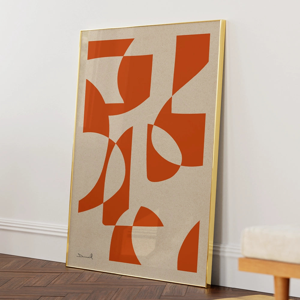 Profond Geometric Wall Art Painting - XS / Matte Paper / Rolled Art - Nook At You