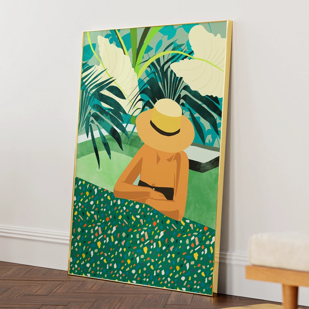 Tropical Serenity Aesthetic Boho Art - XS / Matte Paper / Rolled Art - Nook At You