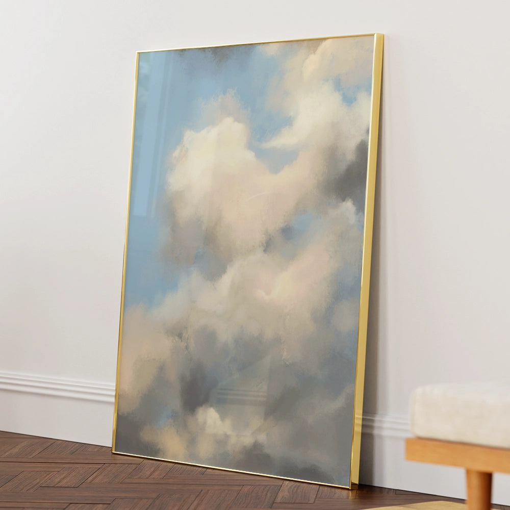 Skys Modern Abstract Wall Art - XS / Matte Paper / Rolled Art - Nook At You