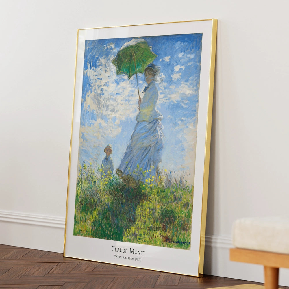 Monet - Woman with a Paraso Exhibition Art Print - XS / Matte Paper / Rolled Art - Nook At You