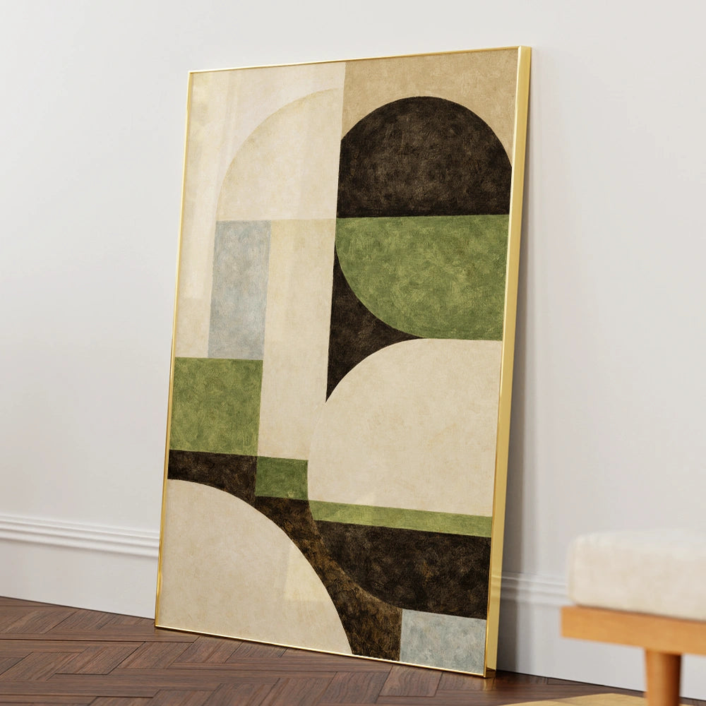 Geometric Silence Abstract Wall Art - XS / Matte Paper / Rolled Art - Nook At You