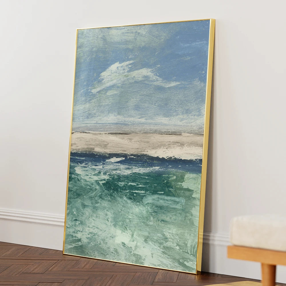 Quiet Tide 2 Landscape Painting - XS / Matte Paper / Rolled Art - Nook At You