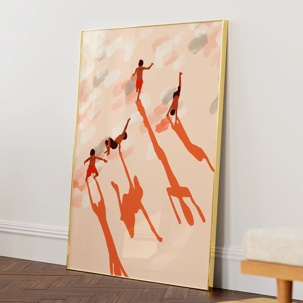 Free Spirits Modern Landscape Wall Art - XS / Matte Paper / Rolled Art - Nook At You