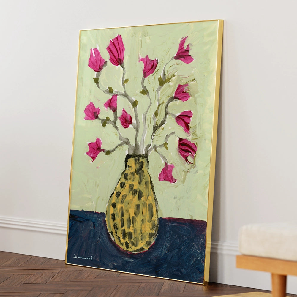Crimson Petals Abstract Wall Art Poster - XS / Matte Paper / Rolled Art - Nook At You